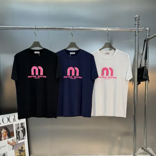 Replica MIU MIU T-Shirts Short Sleeved For Men #1393607 $80.00 USD for Wholesale