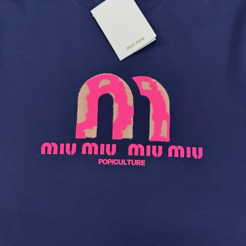 Replica MIU MIU T-Shirts Short Sleeved For Men #1393608 $80.00 USD for Wholesale