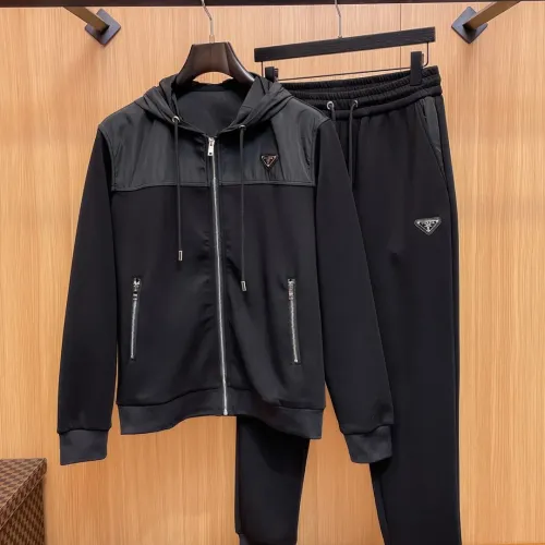 Prada Tracksuits Long Sleeved For Men #1393660 $128.00 USD, Wholesale Replica Prada Tracksuits