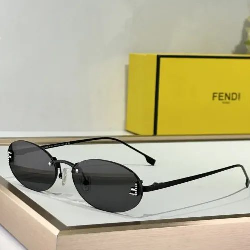 Fendi AAA Quality Sunglasses #1393991 $64.00 USD, Wholesale Replica Fendi AAA Quality Sunglasses