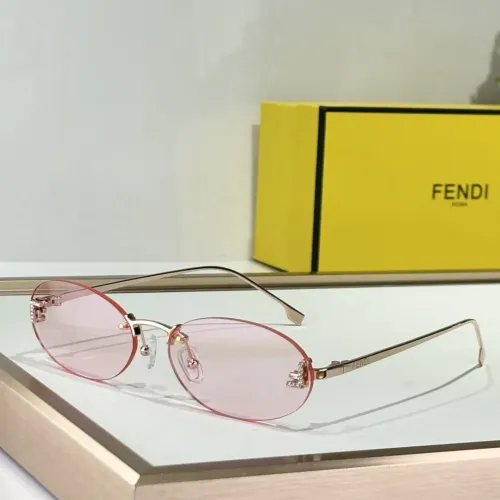 Fendi AAA Quality Sunglasses #1393998 $64.00 USD, Wholesale Replica Fendi AAA Quality Sunglasses