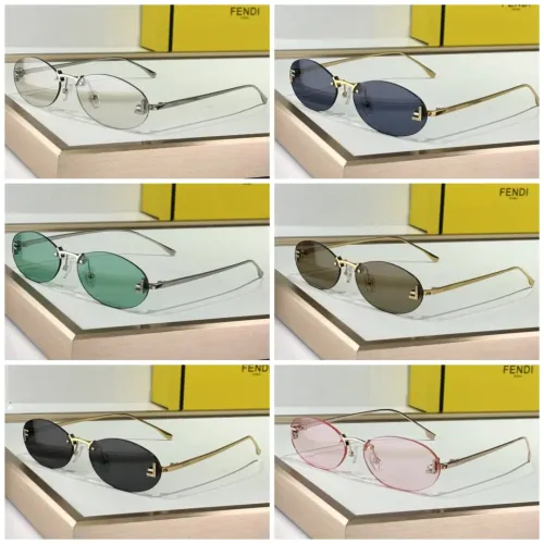 Replica Fendi AAA Quality Sunglasses #1393999 $64.00 USD for Wholesale