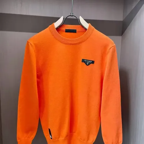 Prada Sweaters Long Sleeved For Men #1394377 $48.00 USD, Wholesale Replica Prada Sweaters