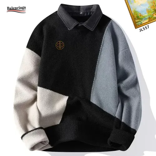 Balenciaga Sweaters Long Sleeved For Men #1394670 $48.00 USD, Wholesale Replica Balenciaga Sweaters