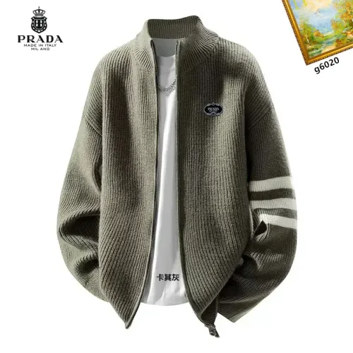 Prada Sweaters Long Sleeved For Men #1394692 $48.00 USD, Wholesale Replica Prada Sweaters