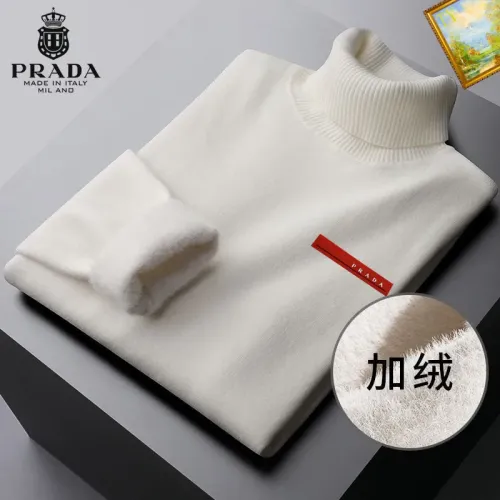 Prada Sweaters Long Sleeved For Men #1395046 $48.00 USD, Wholesale Replica Prada Sweaters