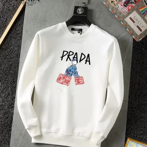 Prada Hoodies Long Sleeved For Men #1395097 $40.00 USD, Wholesale Replica Prada Hoodies