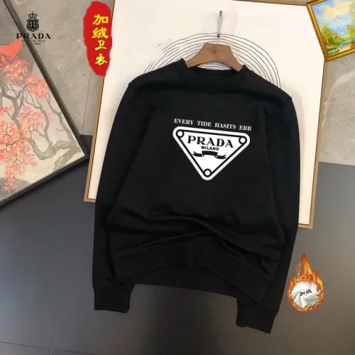 Prada Hoodies Long Sleeved For Men #1395158 $45.00 USD, Wholesale Replica Prada Hoodies