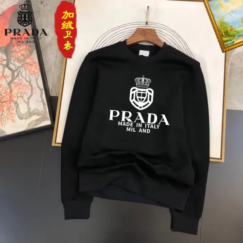 Prada Hoodies Long Sleeved For Men #1395176 $45.00 USD, Wholesale Replica Prada Hoodies