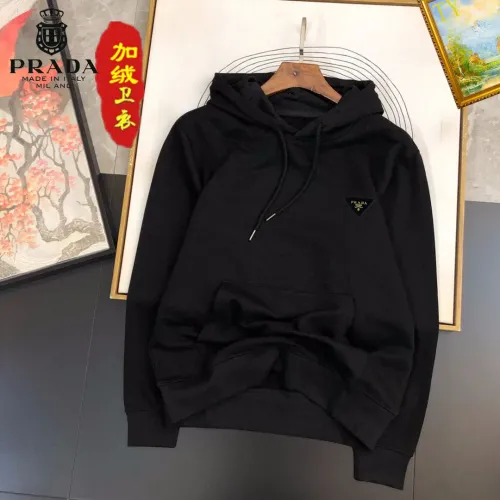 Prada Hoodies Long Sleeved For Men #1395182 $45.00 USD, Wholesale Replica Prada Hoodies