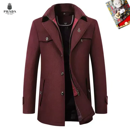 Prada Coats Long Sleeved For Men #1395482 $80.00 USD, Wholesale Replica Prada Coats