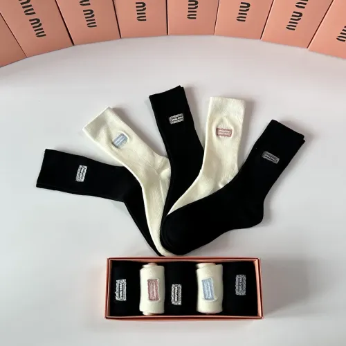 Replica MIU MIU Socks #1396425 $29.00 USD for Wholesale