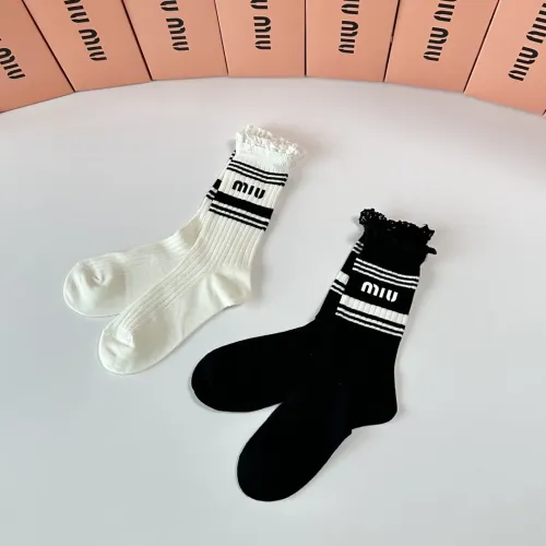 Replica MIU MIU Socks #1396436 $29.00 USD for Wholesale
