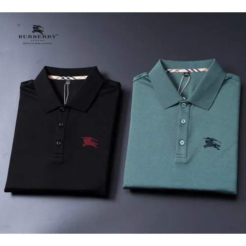 Replica Burberry T-Shirts Long Sleeved For Men #1396495 $52.00 USD for Wholesale