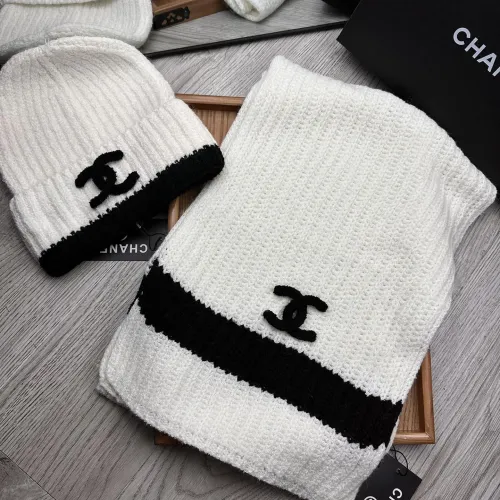 Chanel Hat and Scarf Set #1396572 $52.00 USD, Wholesale Replica Chanel Hat and Scarf and Glove Set