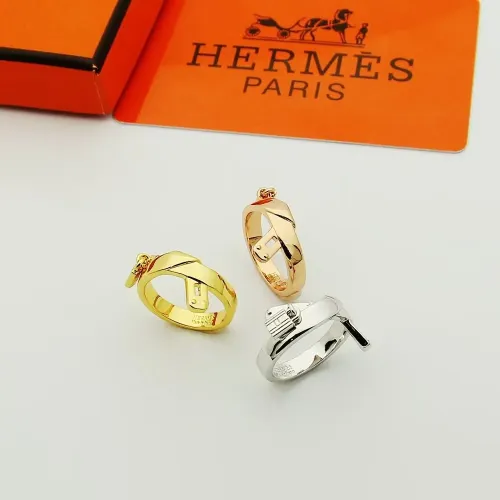 Replica Hermes Rings In Gold #1397564 $25.00 USD for Wholesale