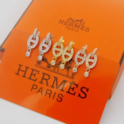 Replica Hermes Earrings For Women #1397567 $25.00 USD for Wholesale