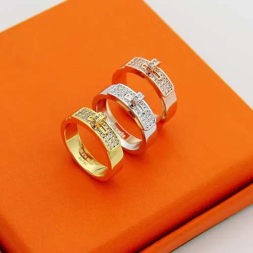 Replica Hermes Rings In Gold #1397576 $23.00 USD for Wholesale