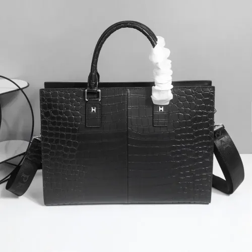 Replica Hermes AAA Man Handbags #1398104 $162.00 USD for Wholesale