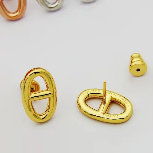 Replica Hermes Earrings For Women #1398128 $23.00 USD for Wholesale