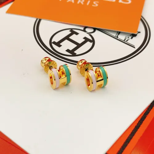 Replica Hermes Earrings For Women #1398442 $32.00 USD for Wholesale
