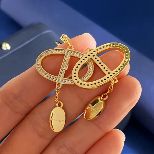 Replica Hermes Earrings For Women #1398668 $27.00 USD for Wholesale