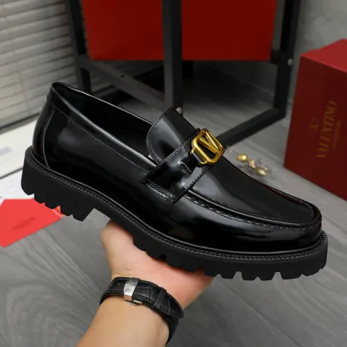 Replica Valentino Leather Shoes For Men #1399070 $85.00 USD for Wholesale