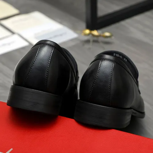 Replica Salvatore Ferragamo Leather Shoes For Men #1399127 $82.00 USD for Wholesale