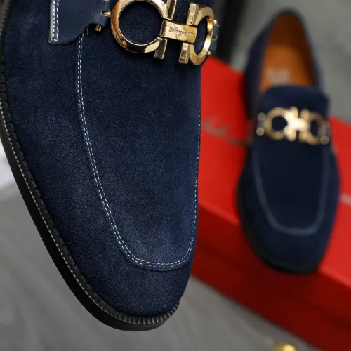Replica Salvatore Ferragamo Leather Shoes For Men #1399135 $80.00 USD for Wholesale