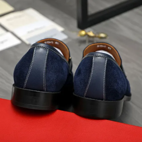Replica Salvatore Ferragamo Leather Shoes For Men #1399135 $80.00 USD for Wholesale