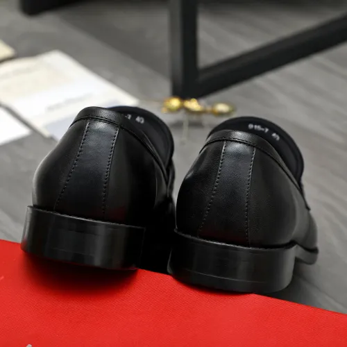 Replica Salvatore Ferragamo Leather Shoes For Men #1399146 $82.00 USD for Wholesale