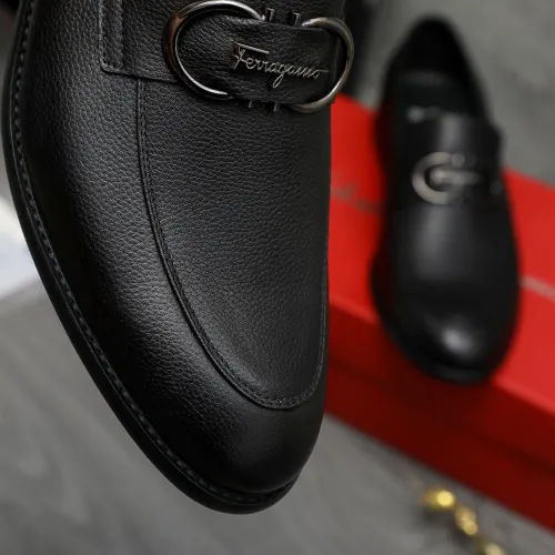 Replica Salvatore Ferragamo Leather Shoes For Men #1399148 $82.00 USD for Wholesale