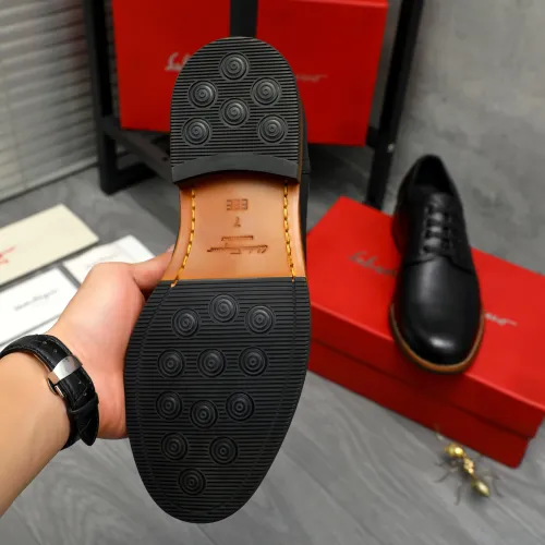 Replica Salvatore Ferragamo Leather Shoes For Men #1399163 $125.00 USD for Wholesale