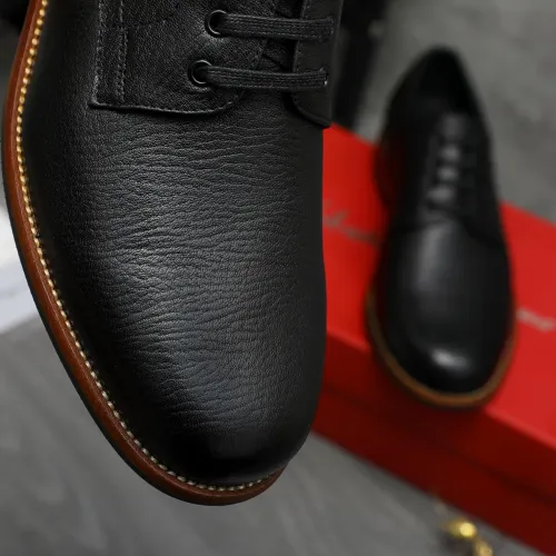 Replica Salvatore Ferragamo Leather Shoes For Men #1399163 $125.00 USD for Wholesale