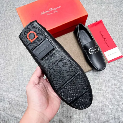 Replica Salvatore Ferragamo Leather Shoes For Men #1399266 $82.00 USD for Wholesale