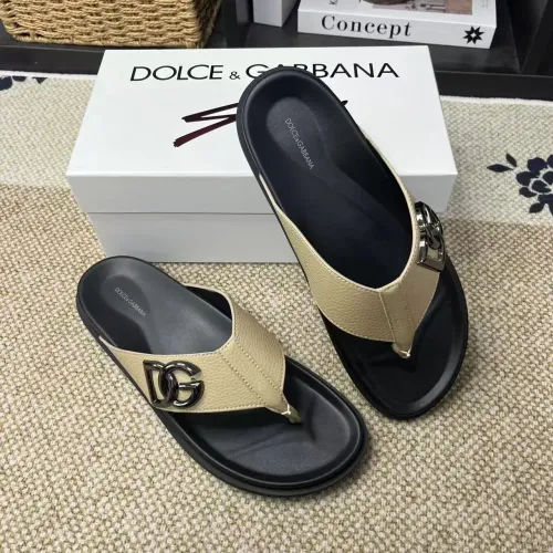 Replica Dolce & Gabbana D&G Slippers For Men #1399455 $60.00 USD for Wholesale