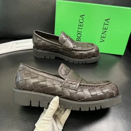 Replica Bottega Veneta BV Leather Shoes For Men #1399616 $135.00 USD for Wholesale