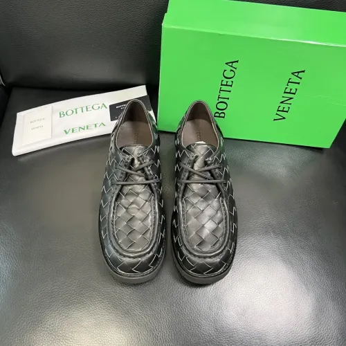 Replica Bottega Veneta BV Leather Shoes For Men #1399644 $150.00 USD for Wholesale