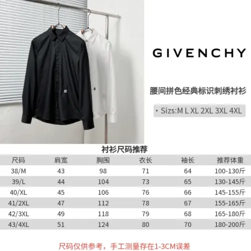 Replica Givenchy Shirts Long Sleeved For Men #1399692 $64.00 USD for Wholesale