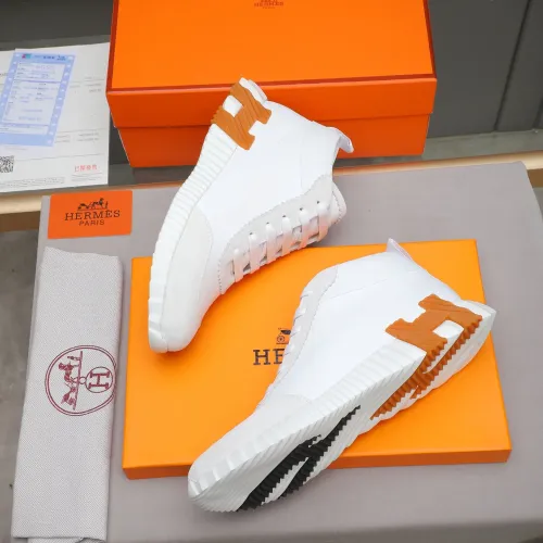 Replica Hermes High Tops Shoes For Men #1399737 $88.00 USD for Wholesale