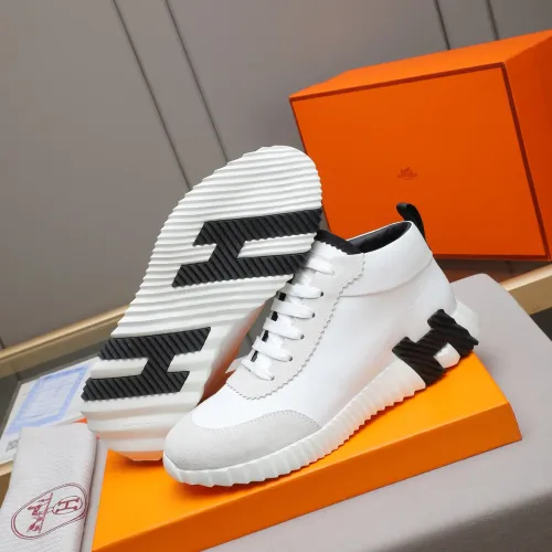 Replica Hermes High Tops Shoes For Men #1399739 $88.00 USD for Wholesale