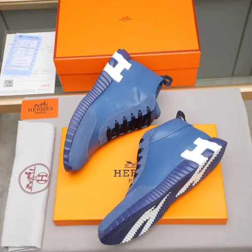 Replica Hermes High Tops Shoes For Men #1399741 $88.00 USD for Wholesale