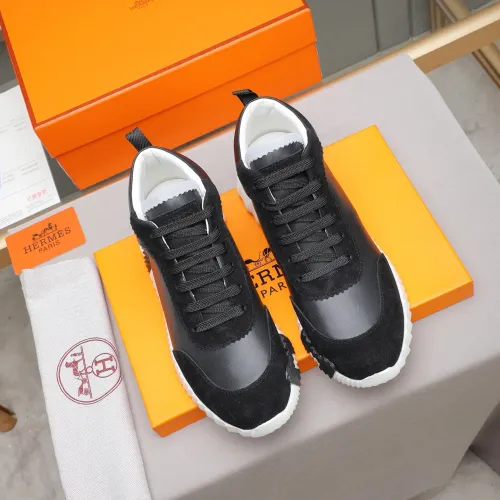 Replica Hermes High Tops Shoes For Men #1399743 $88.00 USD for Wholesale