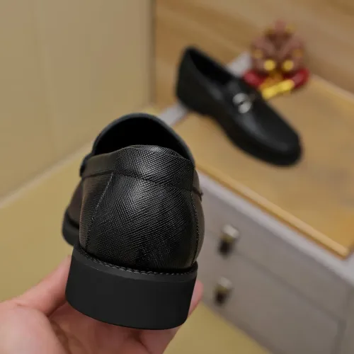 Replica Salvatore Ferragamo Leather Shoes For Men #1399781 $98.00 USD for Wholesale