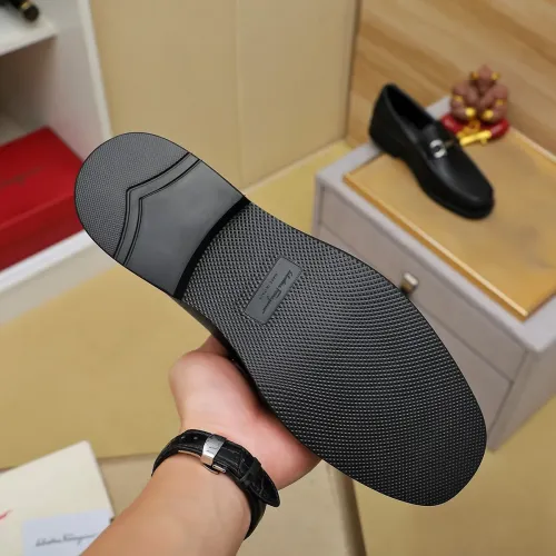 Replica Salvatore Ferragamo Leather Shoes For Men #1399781 $98.00 USD for Wholesale