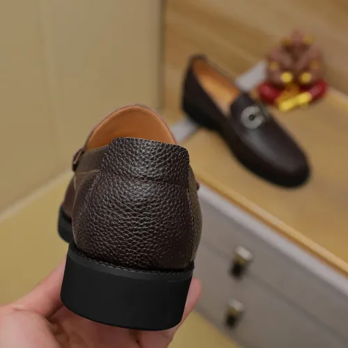 Replica Salvatore Ferragamo Leather Shoes For Men #1399785 $98.00 USD for Wholesale