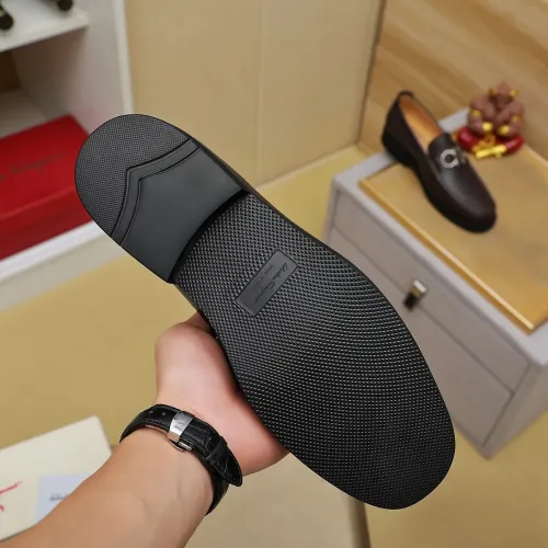 Replica Salvatore Ferragamo Leather Shoes For Men #1399785 $98.00 USD for Wholesale