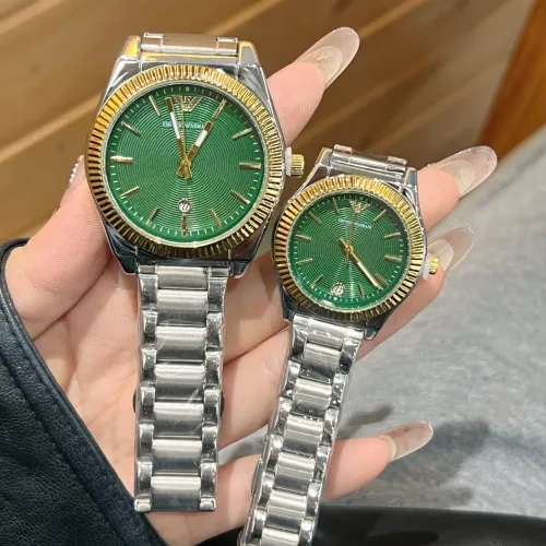 Armani Watches In Gold For Unisex #1399950 $27.00 USD, Wholesale Replica Armani Watches