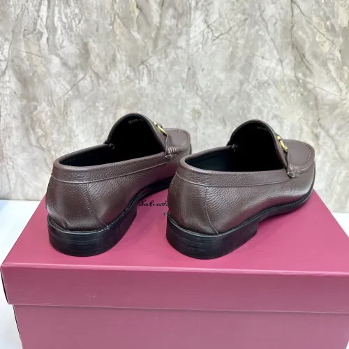 Replica Salvatore Ferragamo Leather Shoes For Men #1399989 $105.00 USD for Wholesale