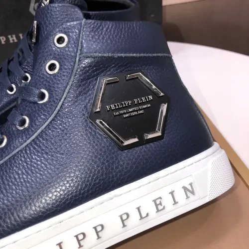 Replica Philipp Plein PP High Tops Shoes For Men #1400012 $88.00 USD for Wholesale